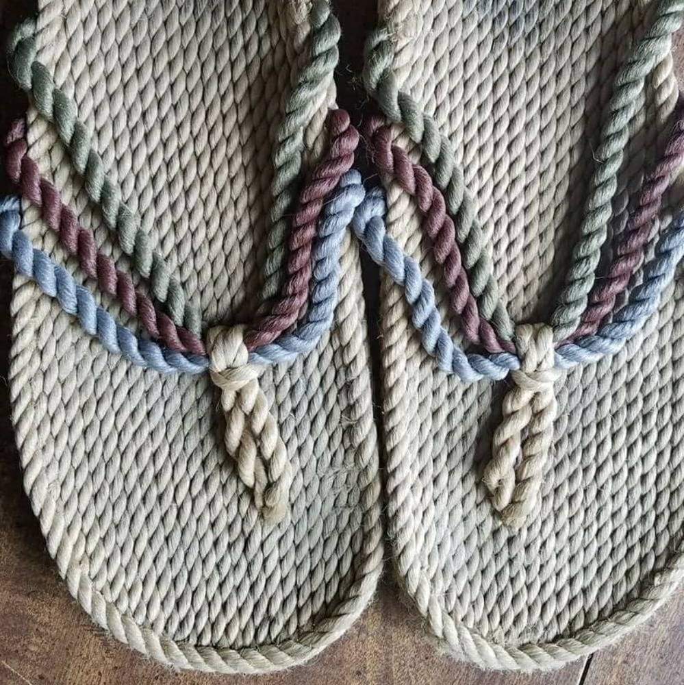 Nomadic state of mind rope sandal flip flops.